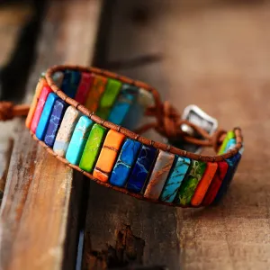 Handmade Multicolor Natural Stone Couples Bracelets