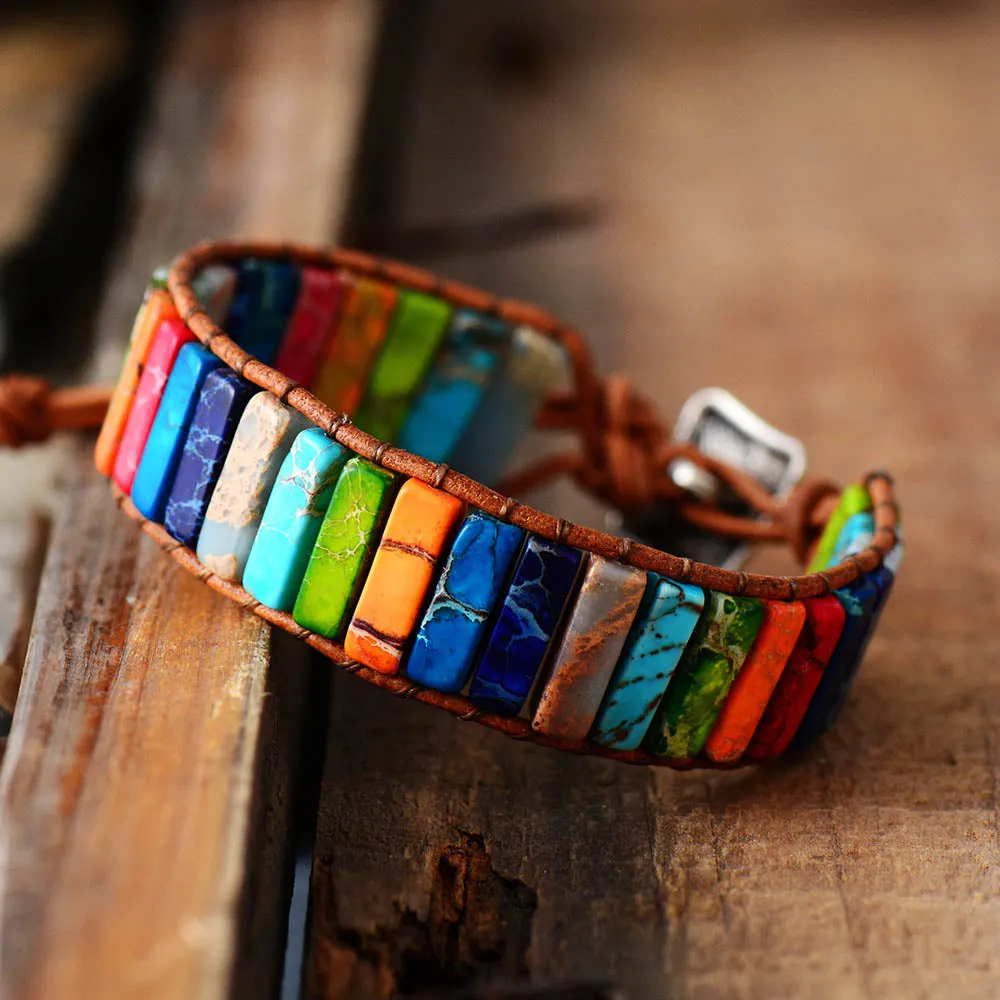 Handmade Multicolor Natural Stone Couples Bracelets