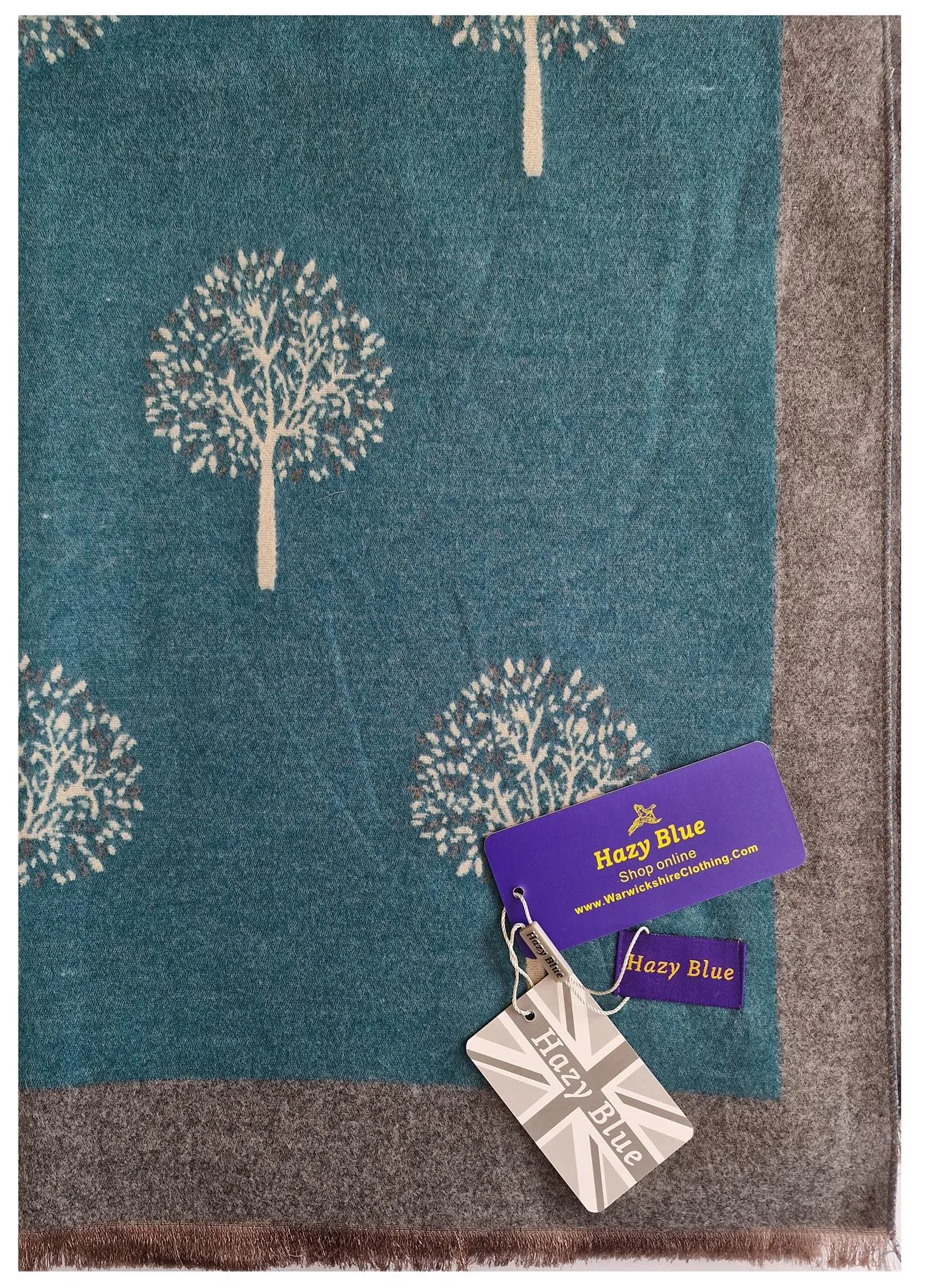 Hazy Blue Tree Of Life Scarfs