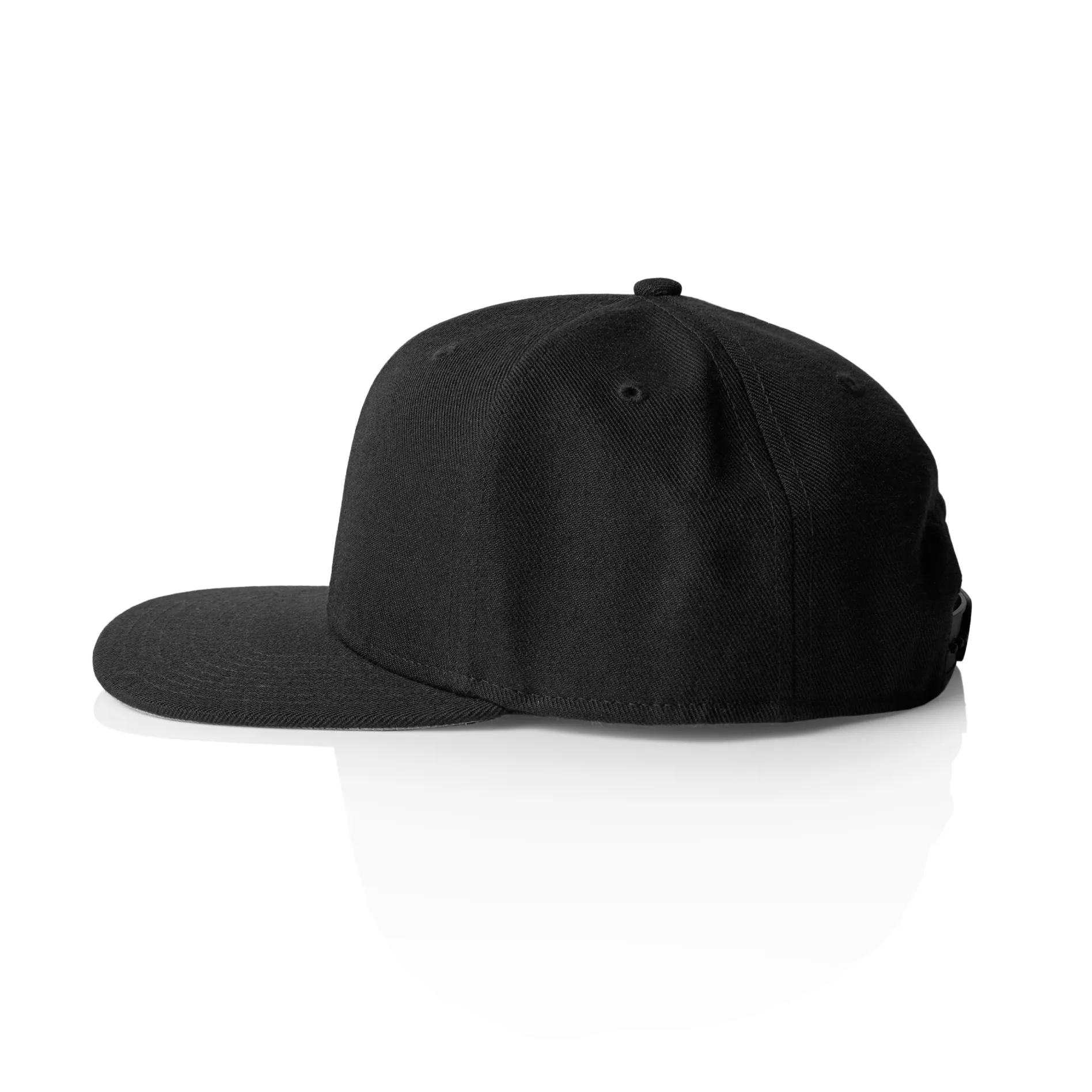 High Profile Snapback Cap - Black