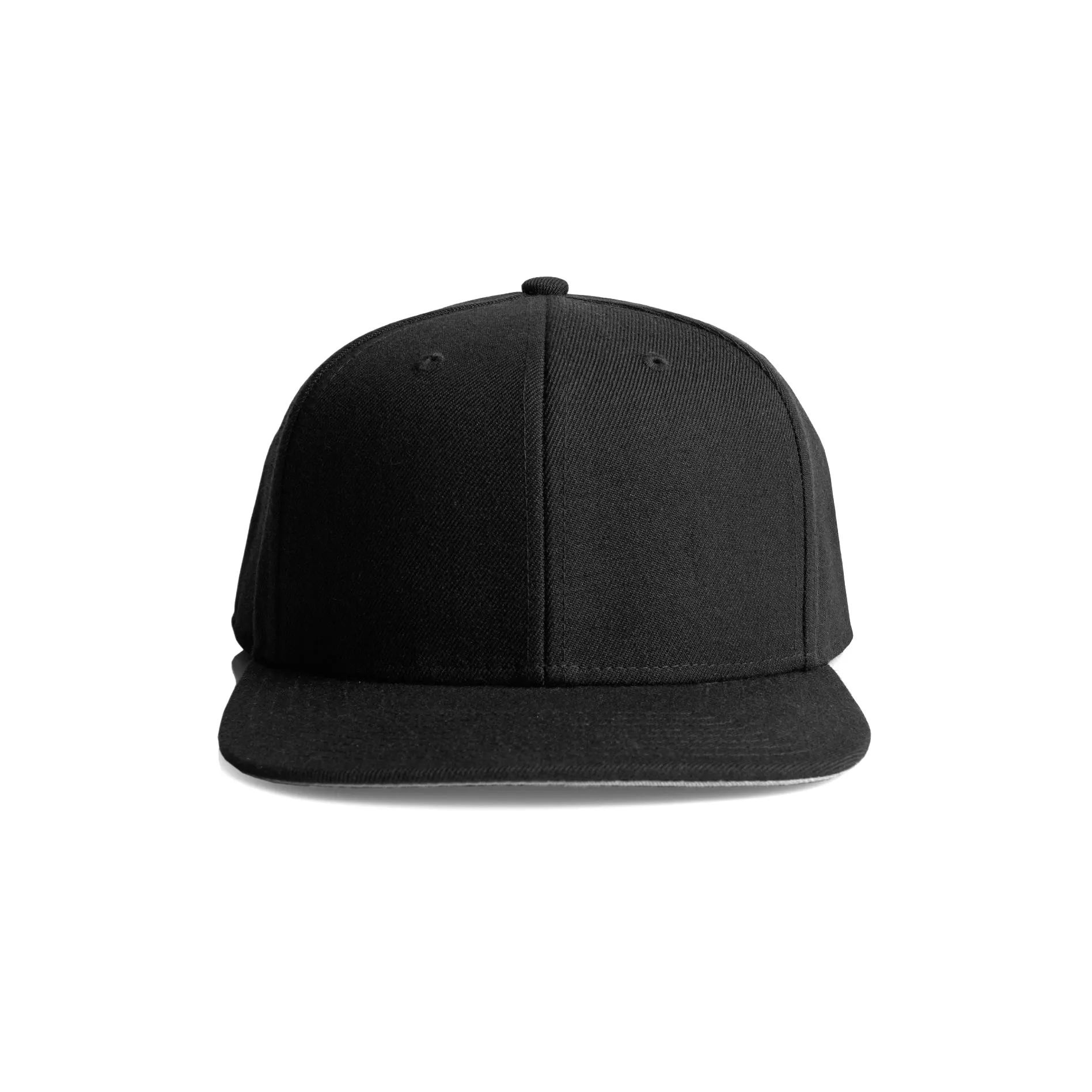 High Profile Snapback Cap - Black