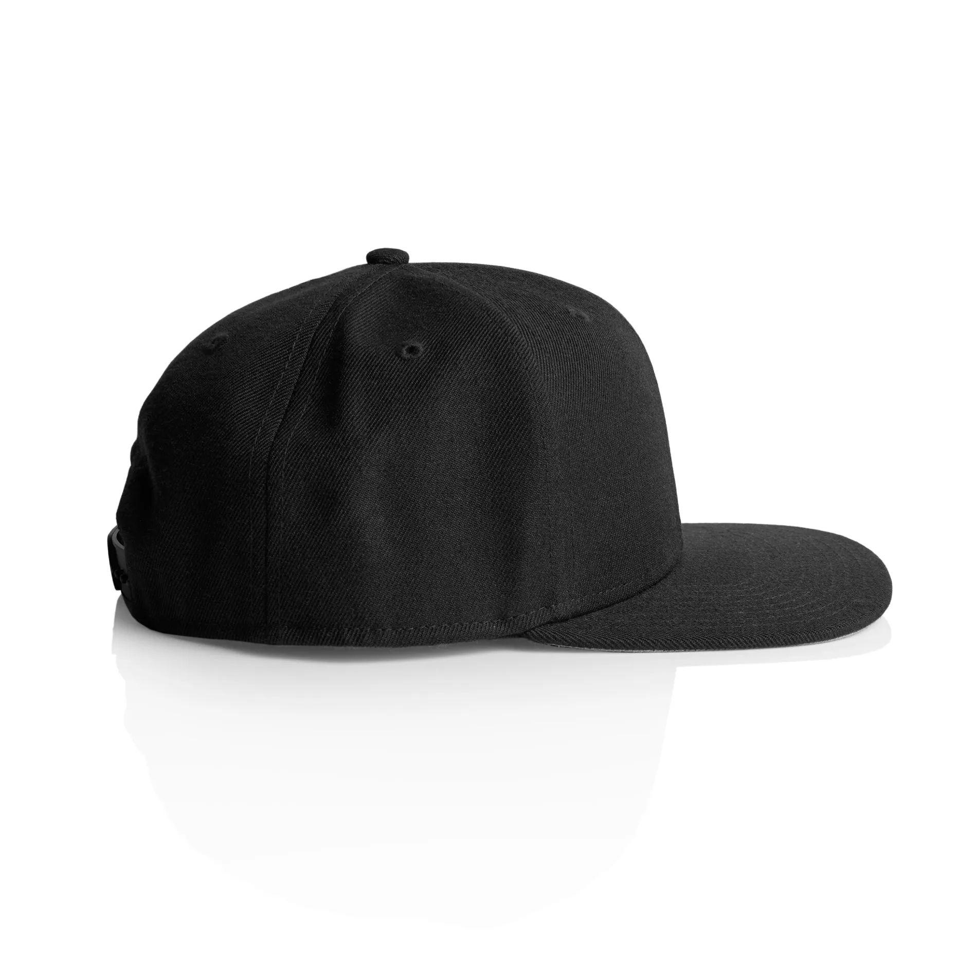 High Profile Snapback Cap - Black