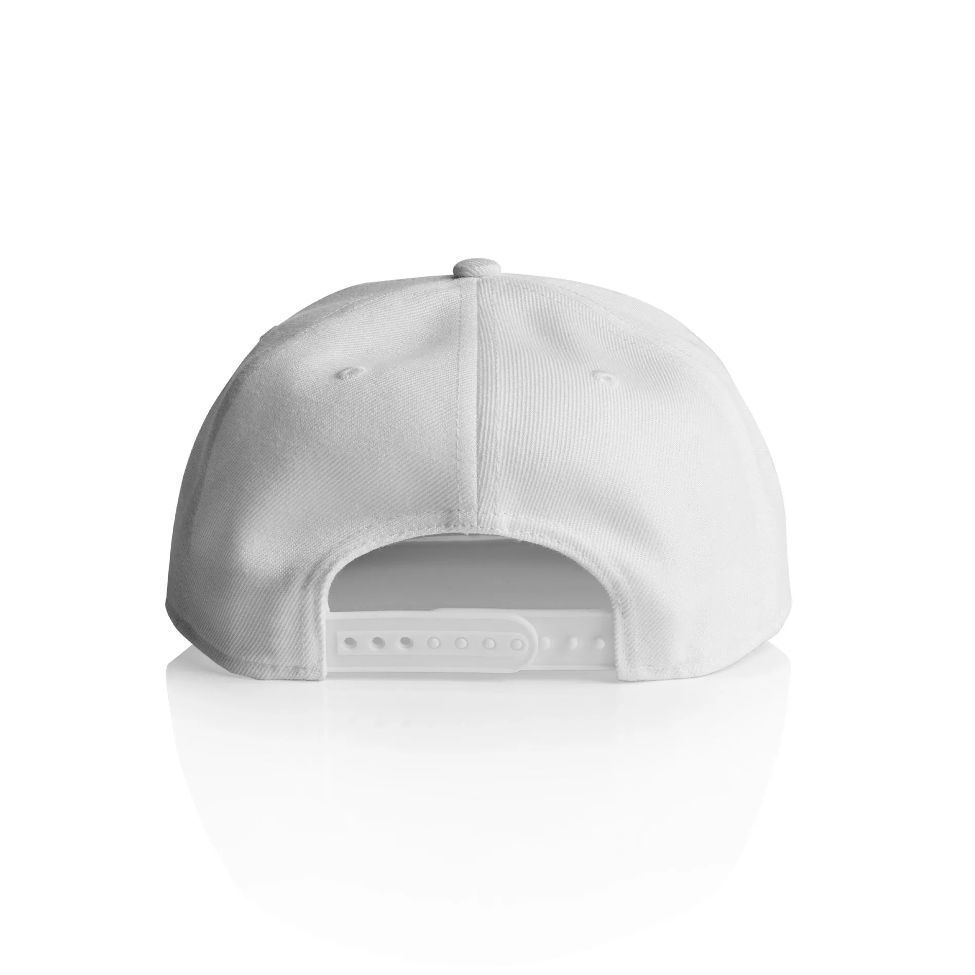 High Profile Snapback Cap - White