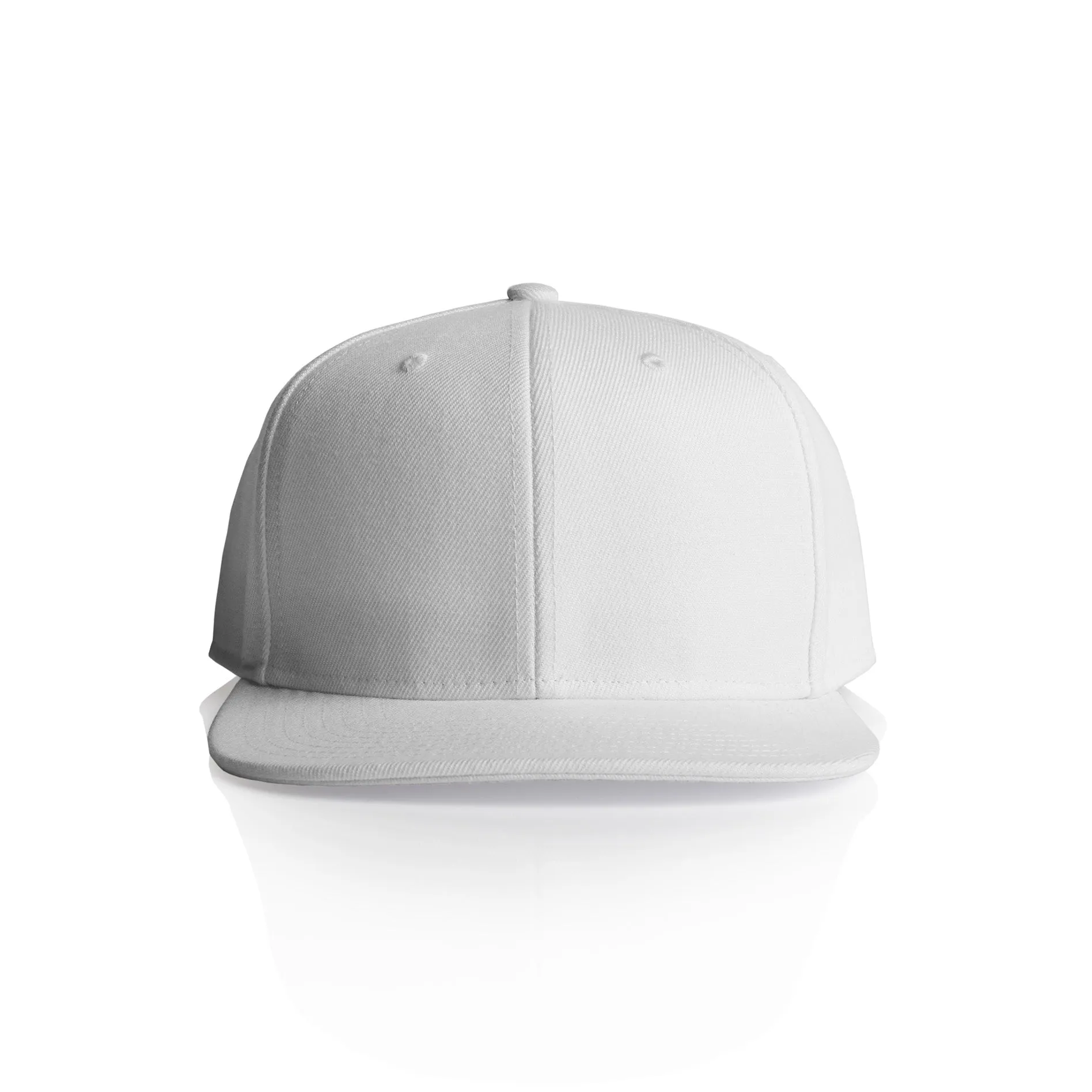 High Profile Snapback Cap - White