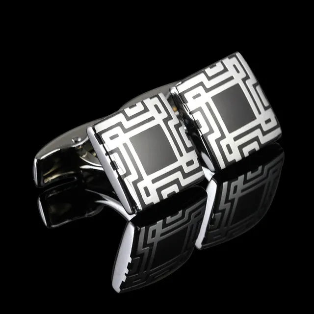 Hot!!! New high quality Vintage Wave Pattern Cuff Link Retro Exquisite Men's round Sleeve Nail hot style free shipping