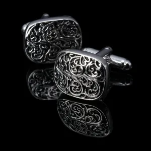 Hot!!! New high quality Vintage Wave Pattern Cuff Link Retro Exquisite Men's round Sleeve Nail hot style free shipping