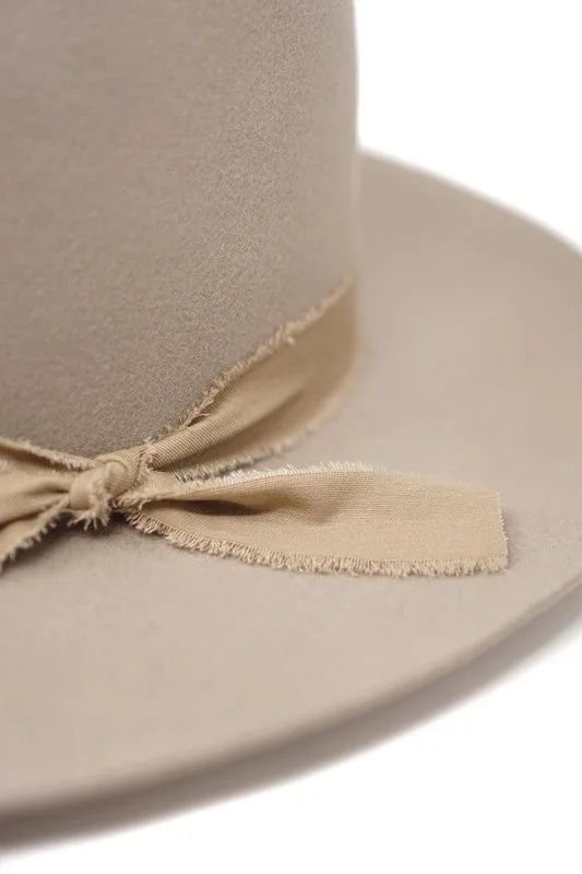 Kaia Wool Panama Hat // Beige