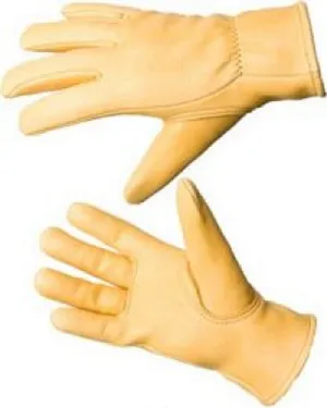 Keystone Deerskin Leather Gloves -- Foam Lined