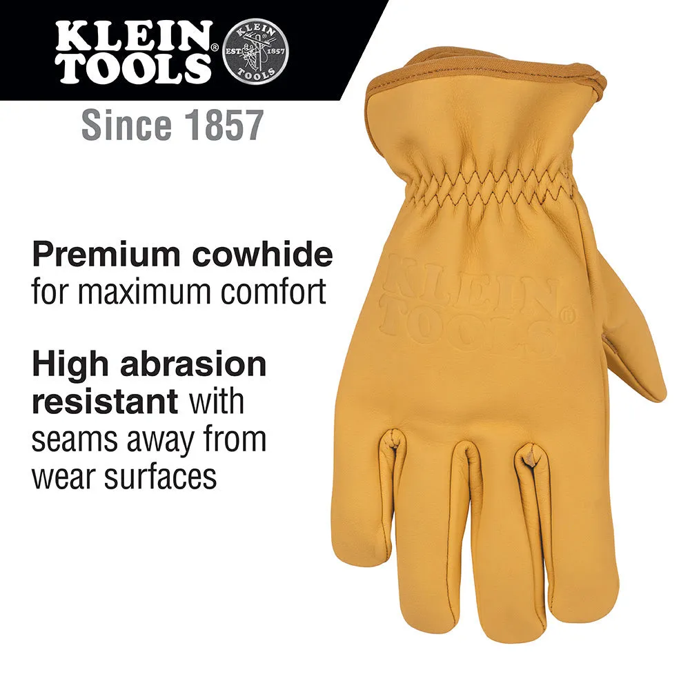 Klein 60602 Cowhide Leather Gloves, Small