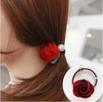 korean fashion women girls elastic hair rubber bands ties headwear ring rope accessories for women scrunchie ornaments wholesale