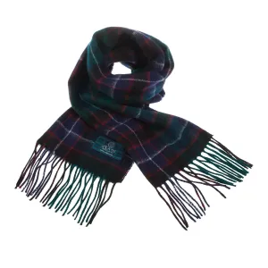 Lambswool Scottish Tartan Clan Scarf  Hunter