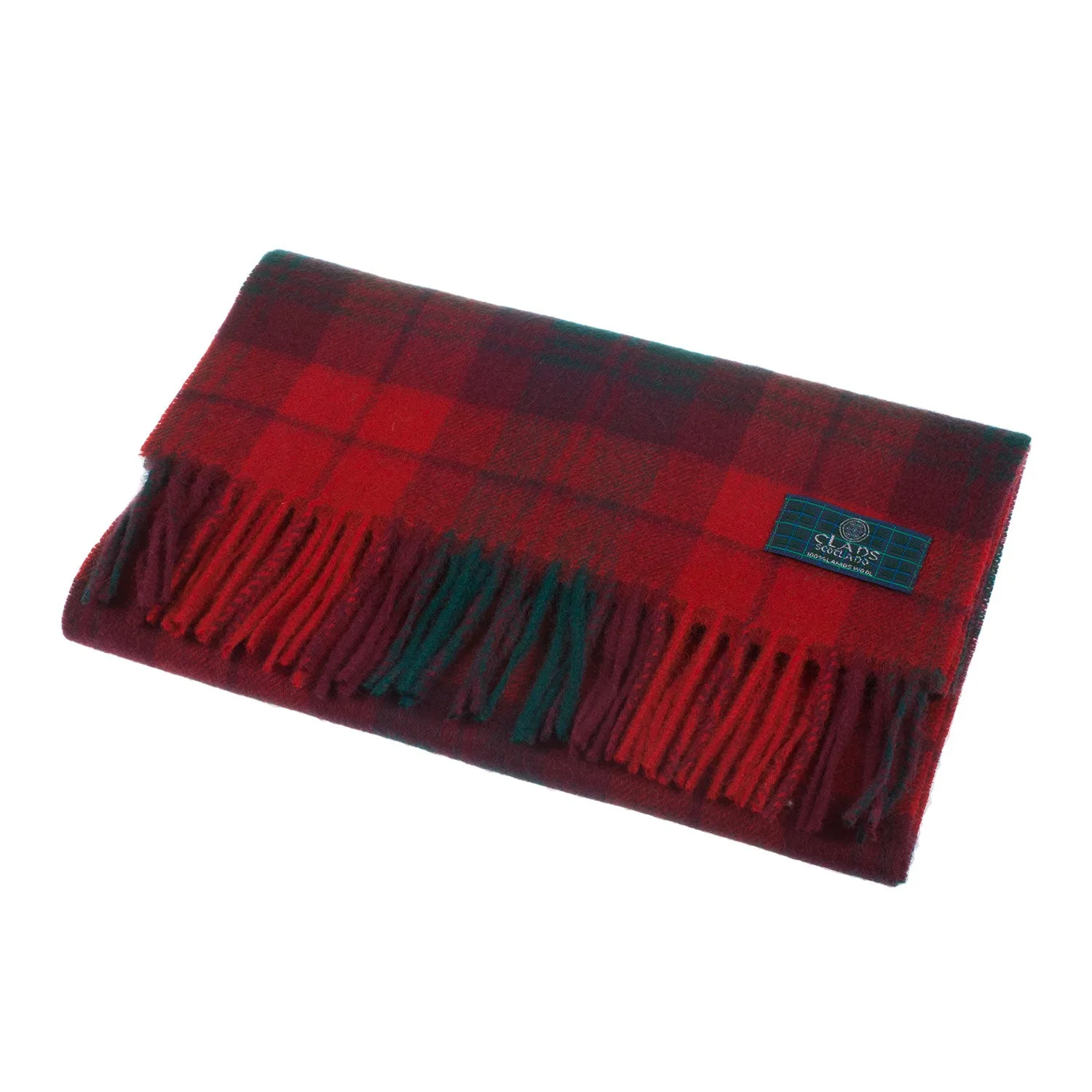 Lambswool Scottish Tartan Clan Scarf  Macnab