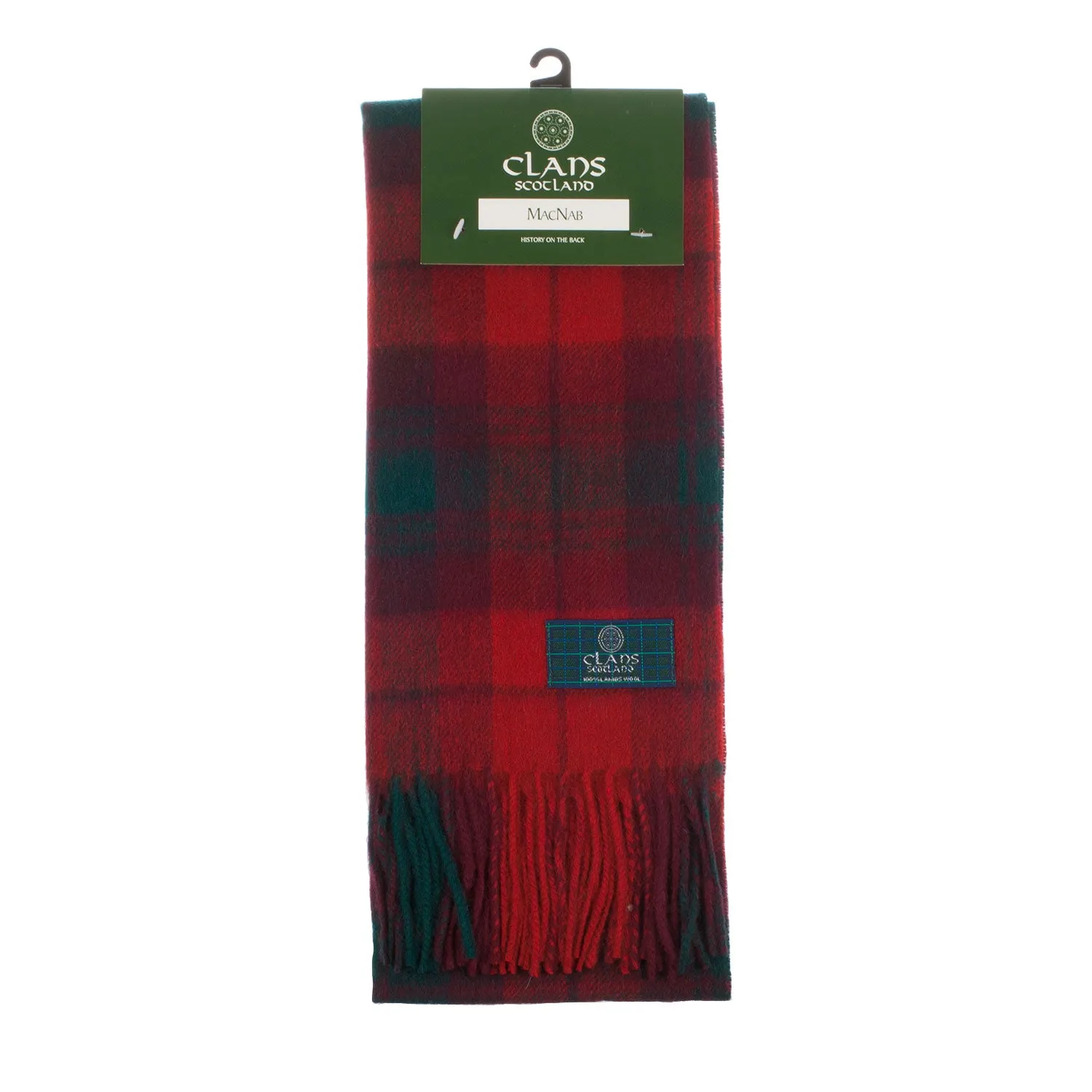 Lambswool Scottish Tartan Clan Scarf  Macnab