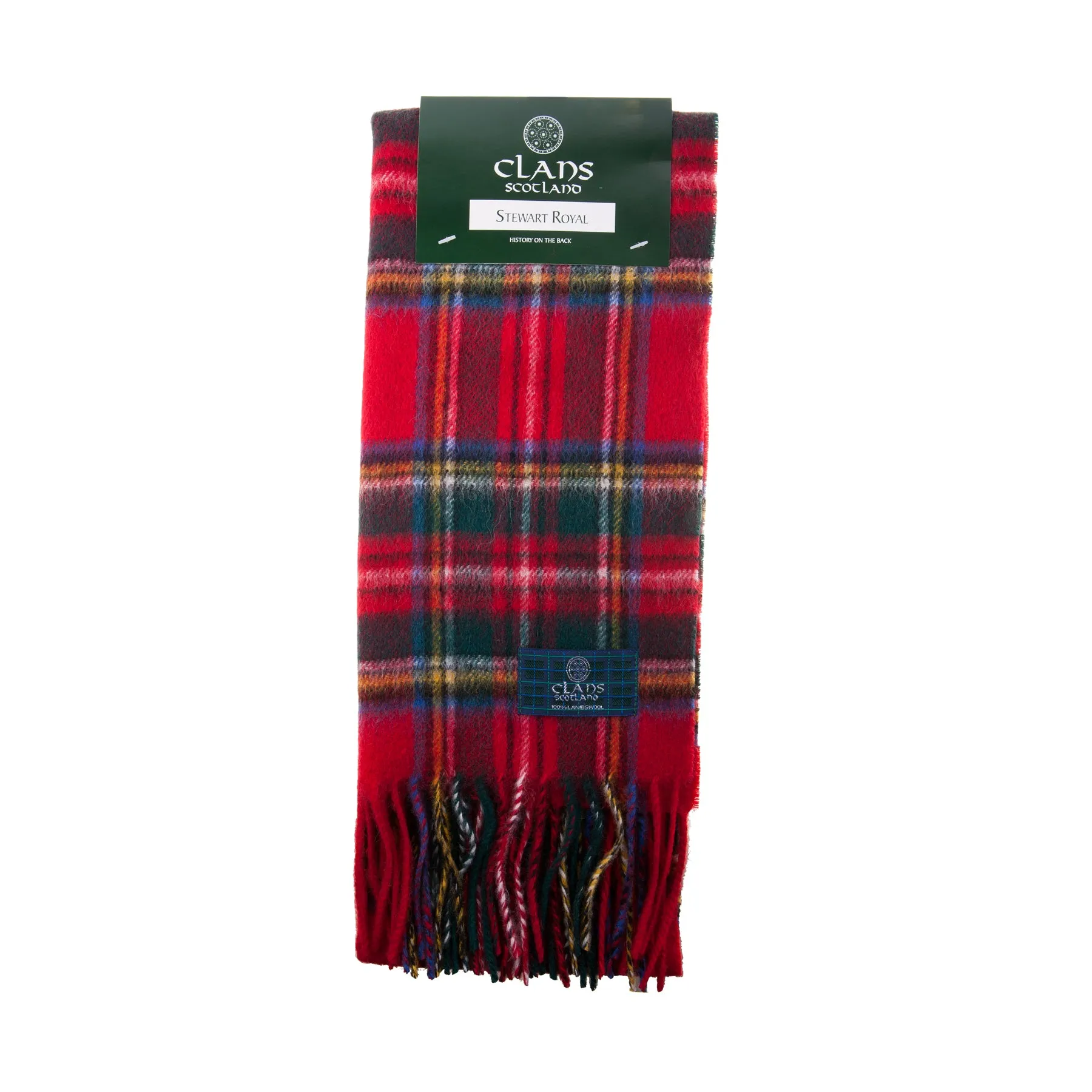 Lambswool Scottish Tartan Clan Scarf  Stewart Royal