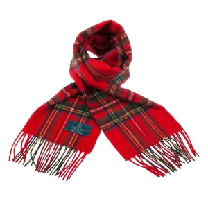 Lambswool Scottish Tartan Clan Scarf  Stewart Royal