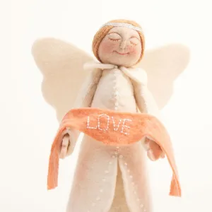 Large Message of Love Angel Tree Topper