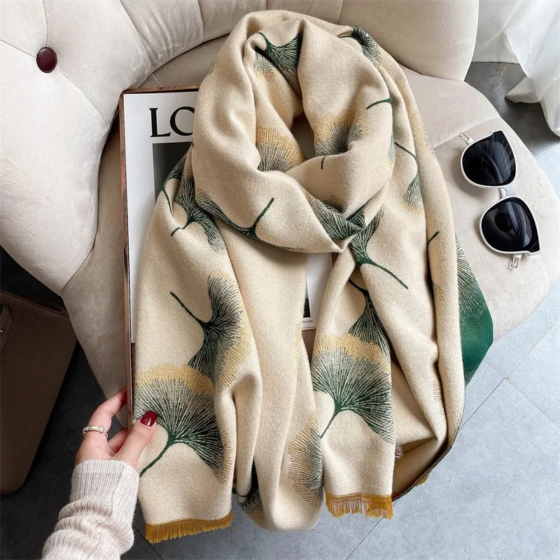 Luxurious Printed Winter Shawls and Wrap Scarves Winter Collection