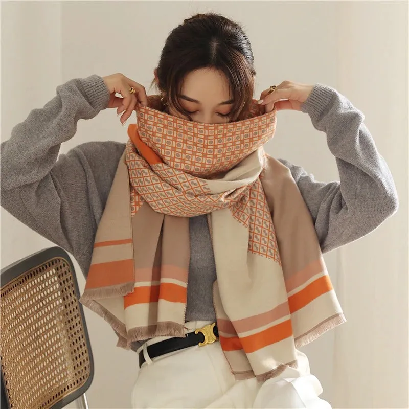 Luxurious Printed Winter Shawls and Wrap Scarves Winter Collection