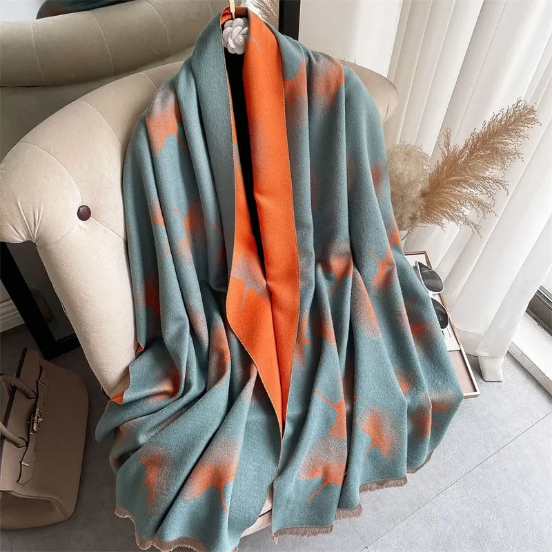 Luxurious Printed Winter Shawls and Wrap Scarves Winter Collection