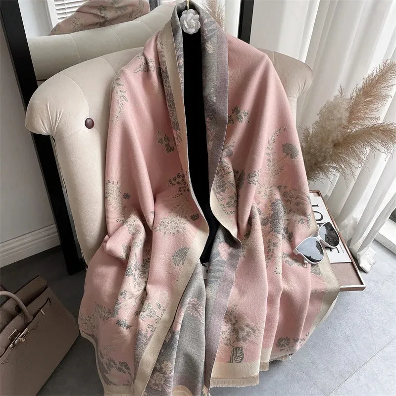 Luxurious Printed Winter Shawls and Wrap Scarves Winter Collection