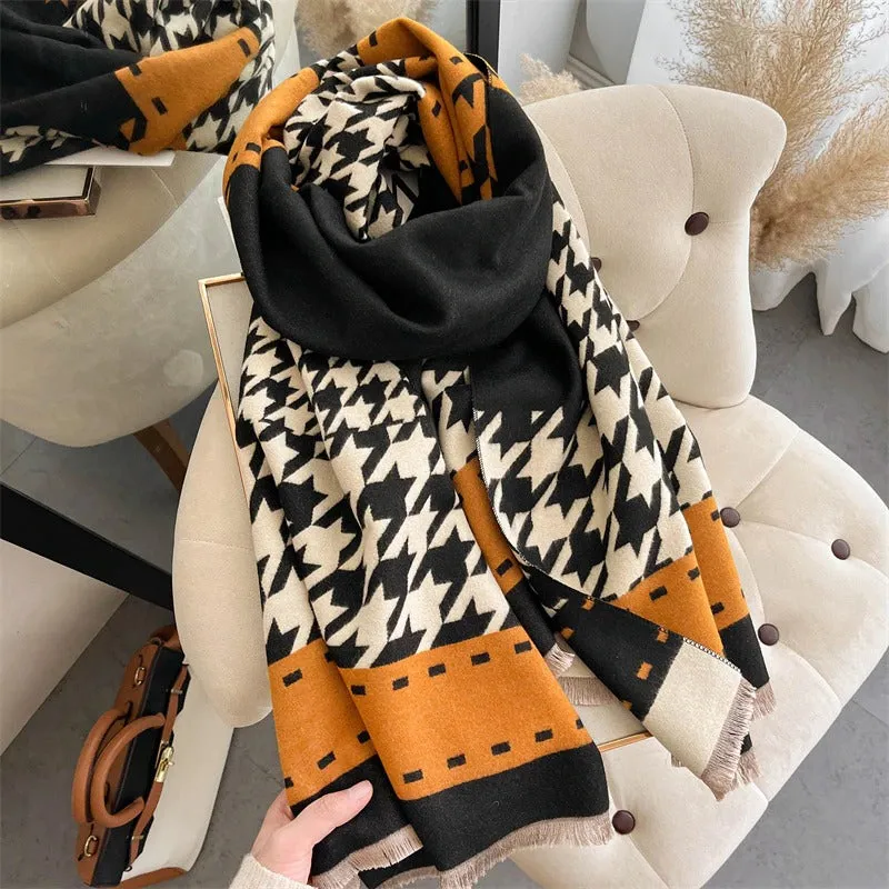 Luxurious Printed Winter Shawls and Wrap Scarves Winter Collection