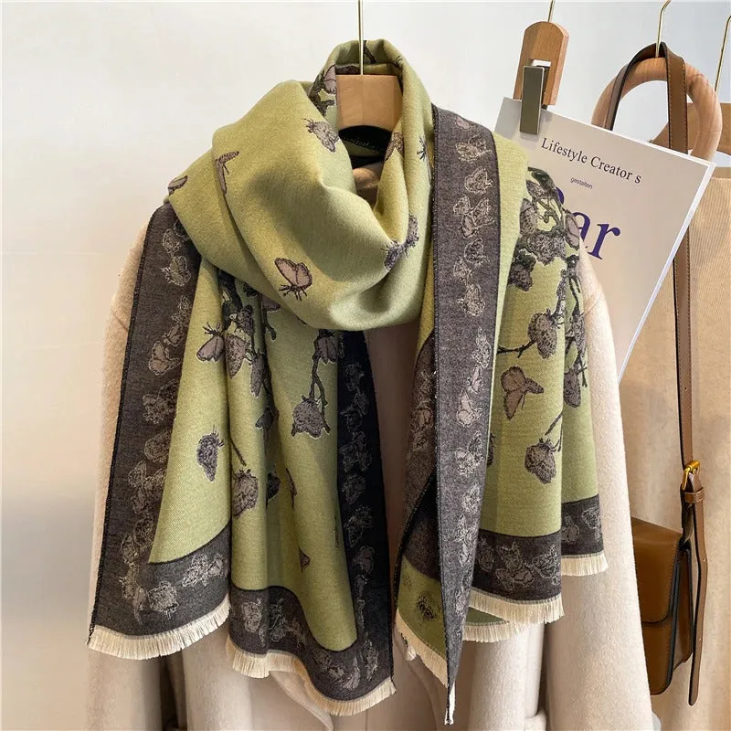 Luxurious Printed Winter Shawls and Wrap Scarves Winter Collection