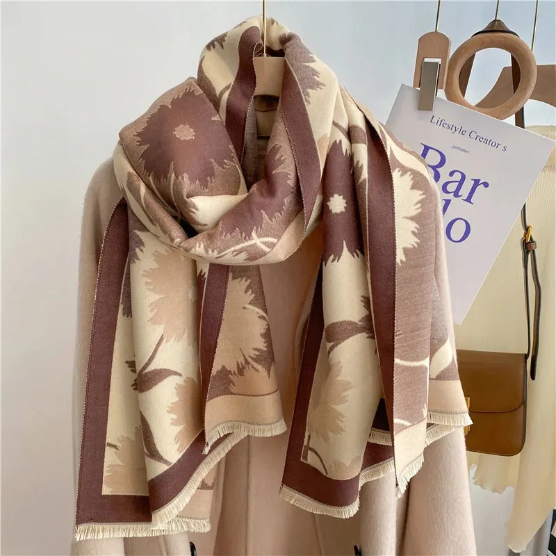 Luxurious Printed Winter Shawls and Wrap Scarves Winter Collection