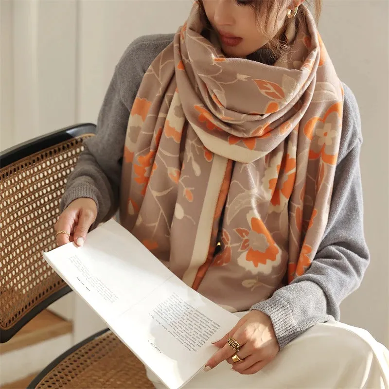 Luxurious Printed Winter Shawls and Wrap Scarves Winter Collection