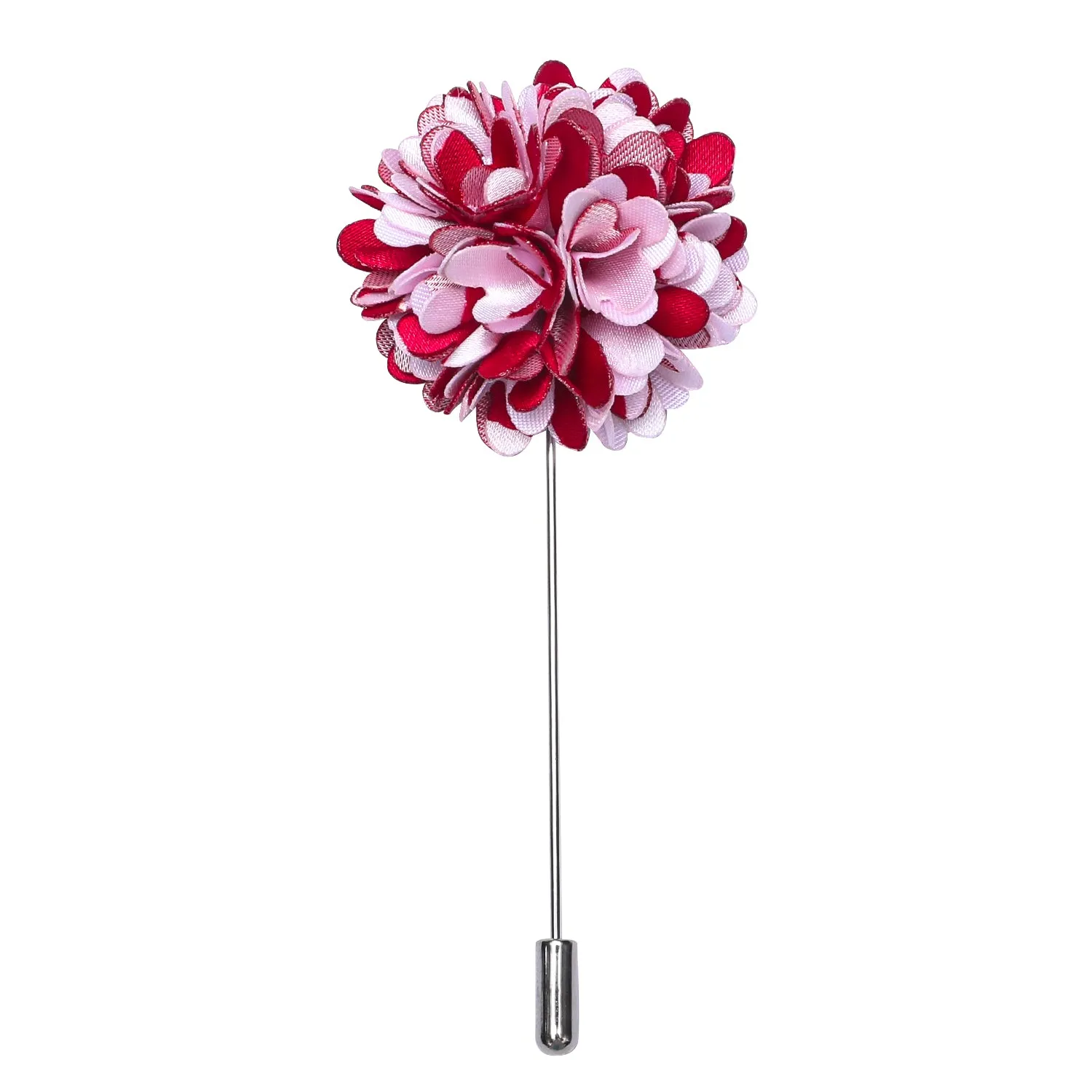 Luxury Pink Red Floral  Lapel Pin For Wedding