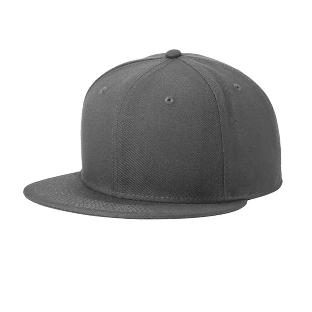 New Era ® Standard Fit Flat Bill Snapback Cap - Graphite