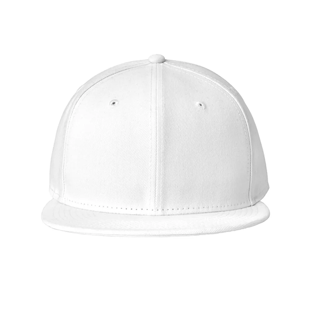 New Era ® Standard Fit Flat Bill Snapback Cap - White