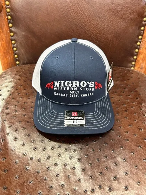 Nigros Richardson 112 Navy Front White Mesh Snapback - NBC #26