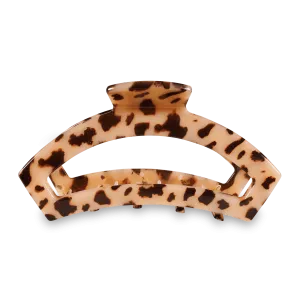 Open Blonde Tortoise Large Hair Clip