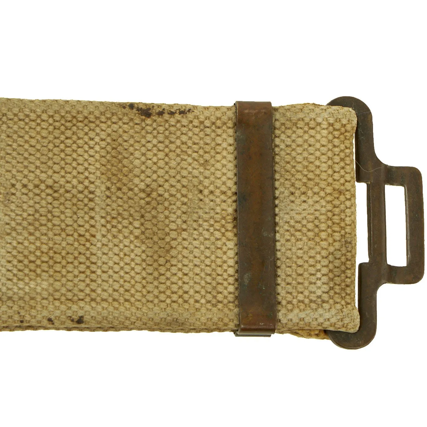 Original Australian WWI Souvenir P1907 Web Belt with 16 Attached Buttons, Badges & Insignia