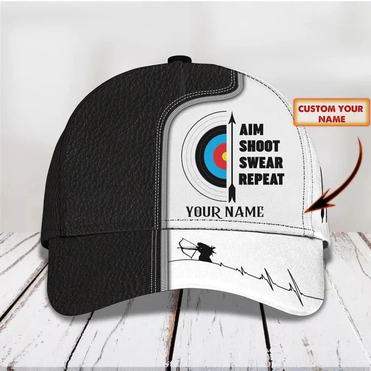 Personalized Archery Old Man Cap, I'm Old doesn't mean you're out of the range, Archery Hat for Grandpa