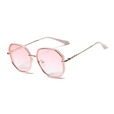 Ralferty Oversized Polygon Women's Sunglasses Big