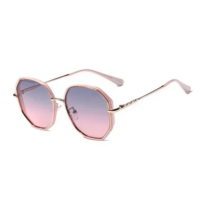 Ralferty Oversized Polygon Women's Sunglasses Big