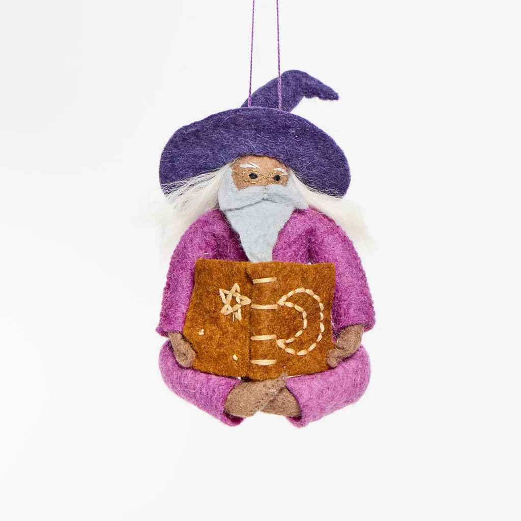 Reading Wizard Ornament