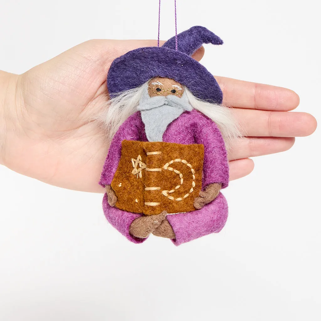 Reading Wizard Ornament