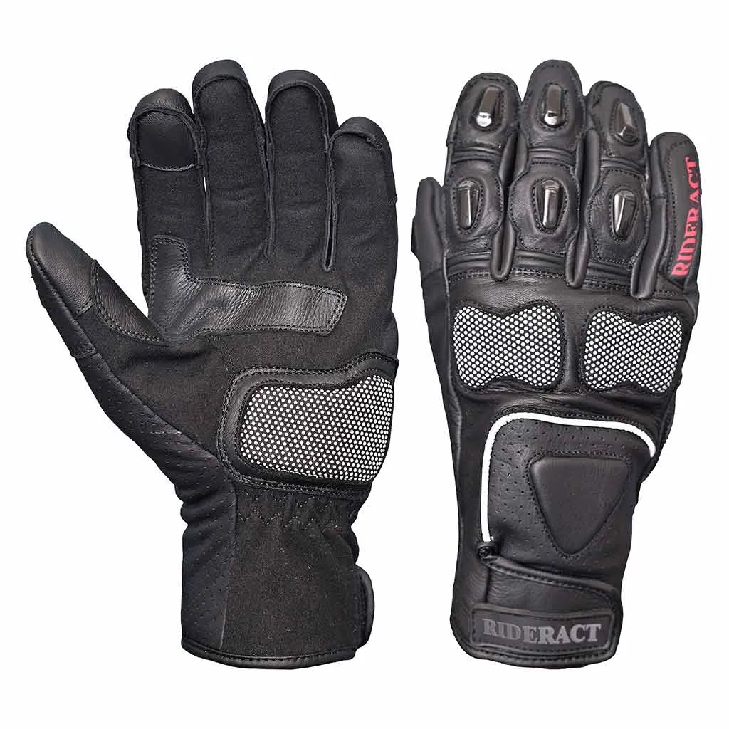 RIDERACT® Men Summer Motorcycle Gloves Rock’It Riding Gloves