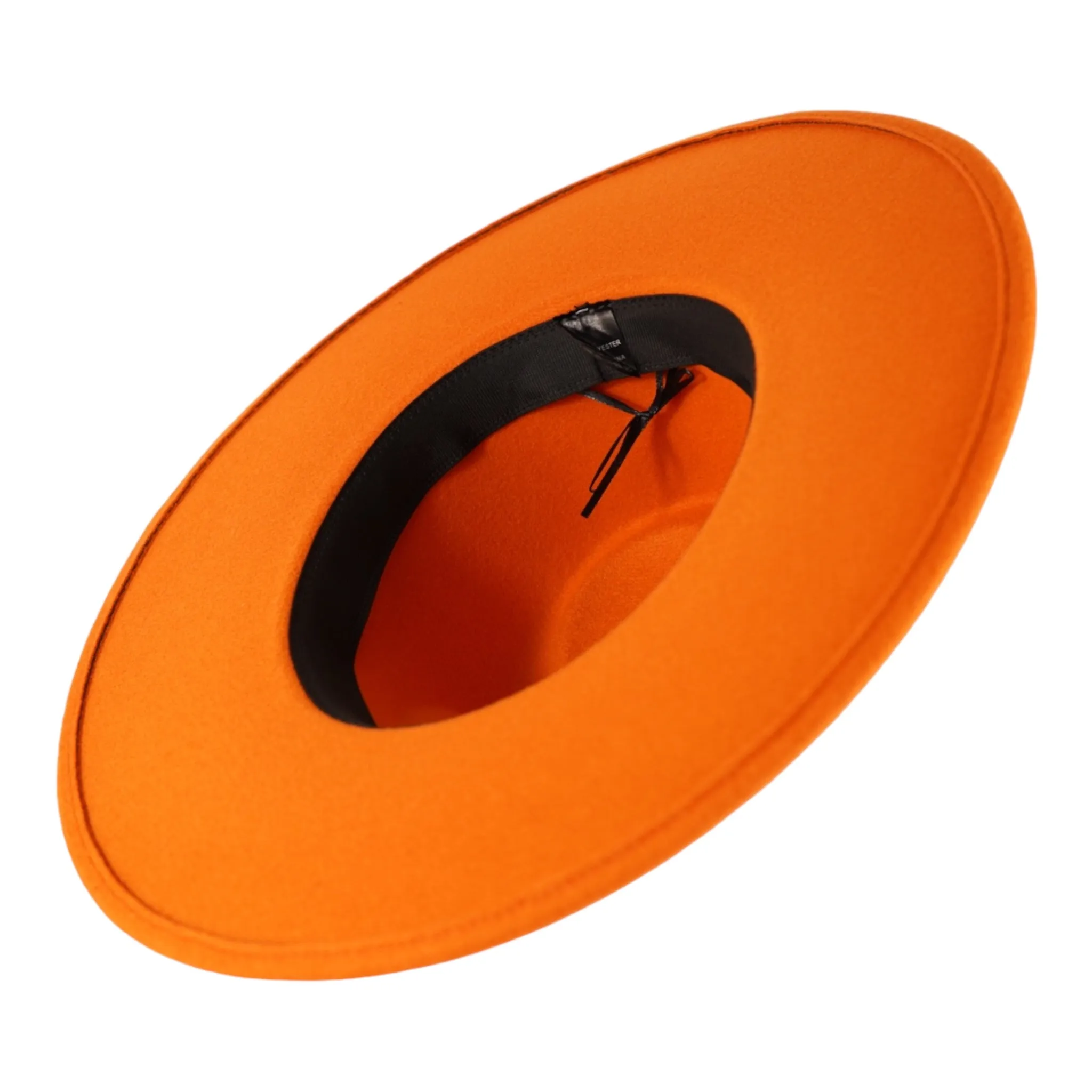 Savannah Wide Brim Fedora - Orange