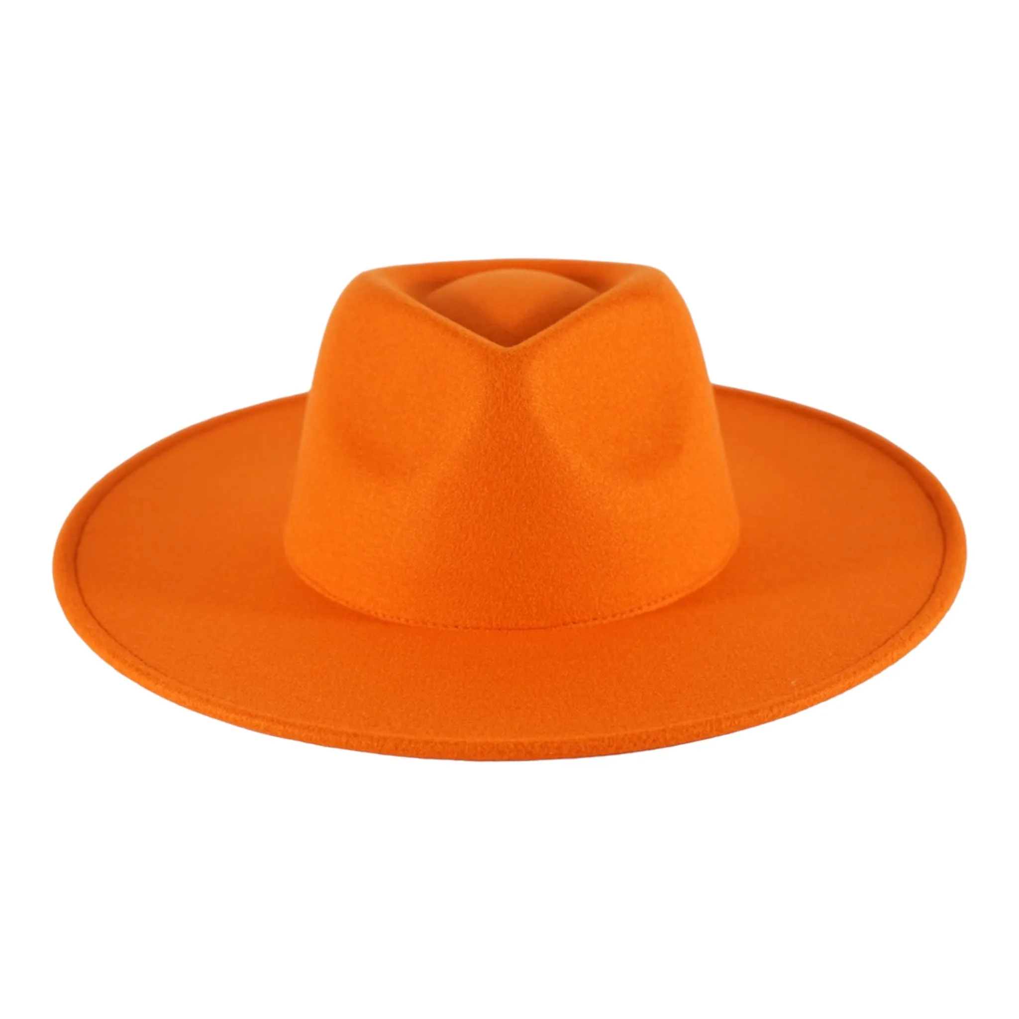 Savannah Wide Brim Fedora - Orange