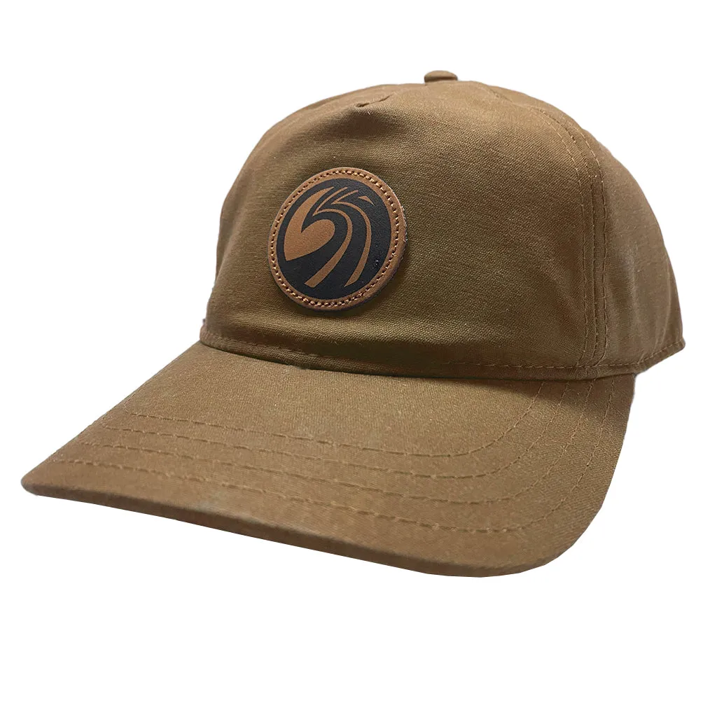 Seaside Surf Shop OG Wave Logo Badge Cap - Waxed Canvas/Brown Sugar