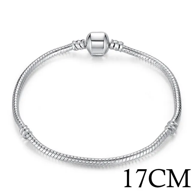 Silver Color Snake Chain Bracelet