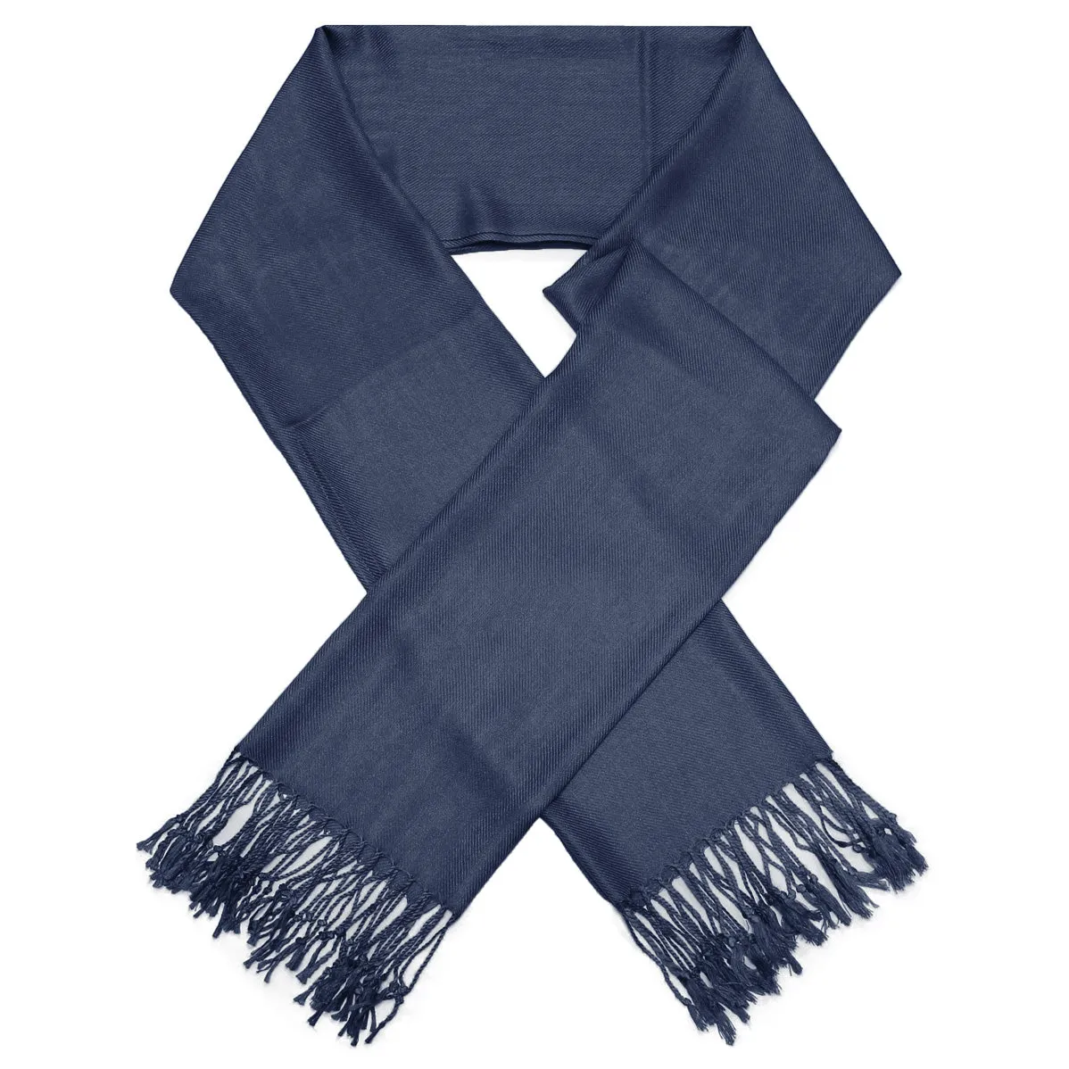 Solid Navy Pashmina Scarves