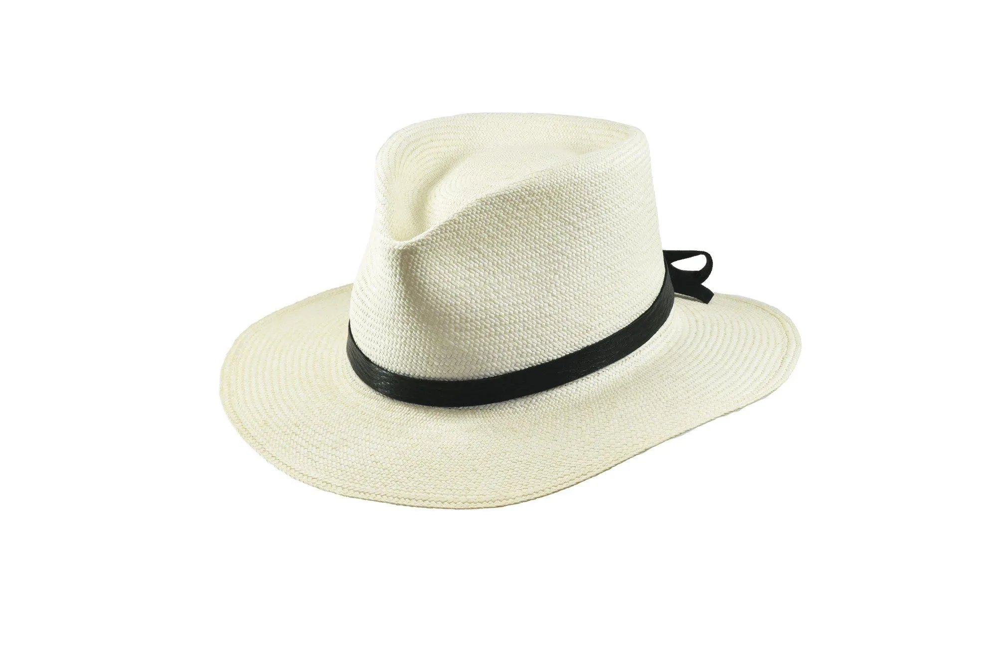 Straw Fedora Hat for Sale in White