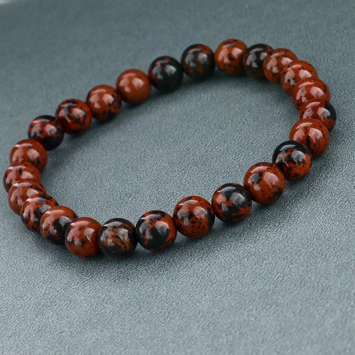 Tiger Eye Love Buddha Natural Stone Bracelet For Women & Men