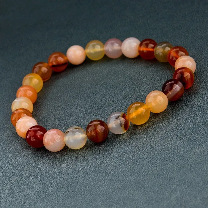 Tiger Eye Love Buddha Natural Stone Bracelet For Women & Men