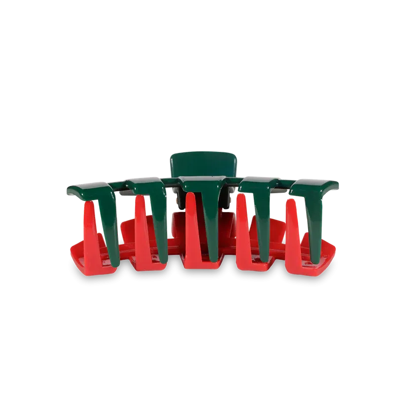 Tiny Teleties Claw Clip - Red and Green