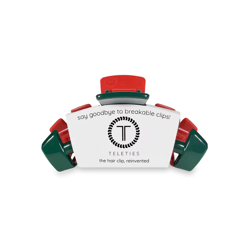 Tiny Teleties Claw Clip - Red and Green